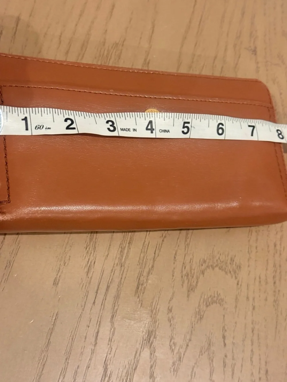 Cole‎ Haan Zip-Around Leather Wallet - Tan Brown